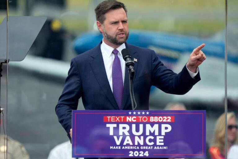 Republican vice presidential nominee JD Vance speaking at a firefighters union convention in Boston, met with boos from the crowd.