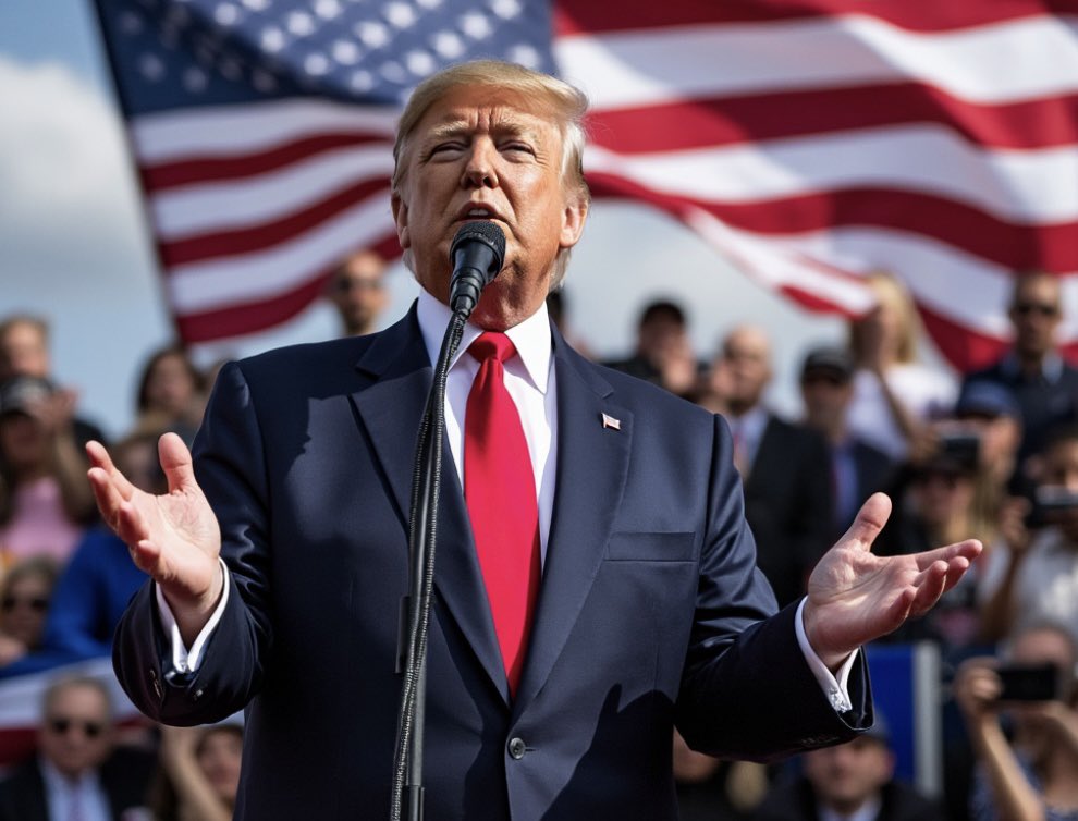 Donald Trump making controversial remarks about Haitian immigrants during a campaign rally in Ohio.